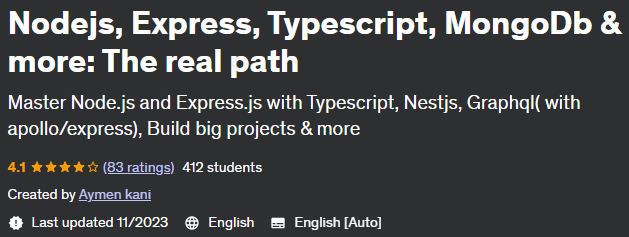 Nodejs, Express, Typescript, MongoDb & more: The real path