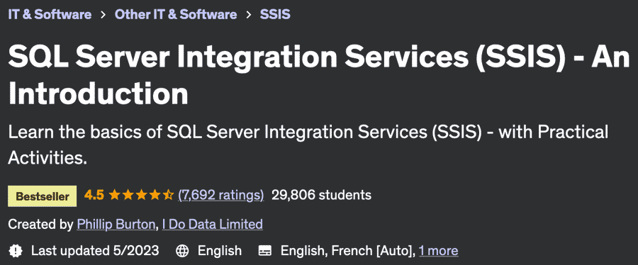 SQL Server Integration Services (SSIS) - An Introduction