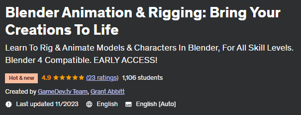 Blender Animation & Rigging: Bring Your Creations To Life