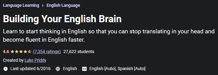 Building Your English Brain