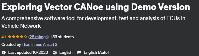 Exploring Vector CANoe using Demo Version