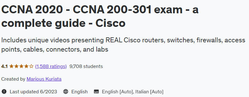 CCNA 2020 - CCNA 200-301 exam - a complete guide - Cisco