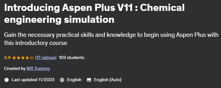 Introducing Aspen Plus V11 _ Chemical engineering simulation