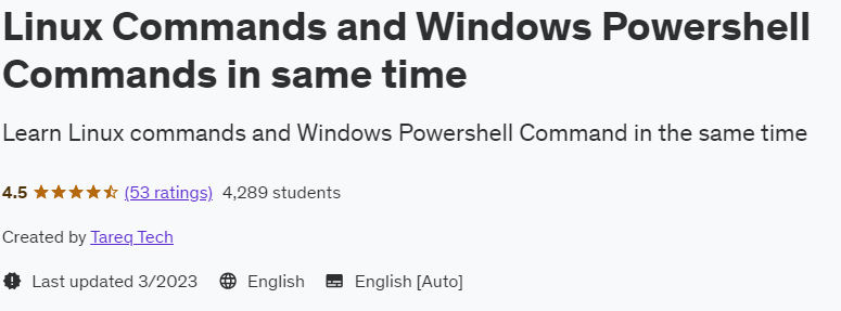 Linux Commands and Windows Powershell Commands at the same time