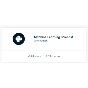 Machine Learning Scientist with Python