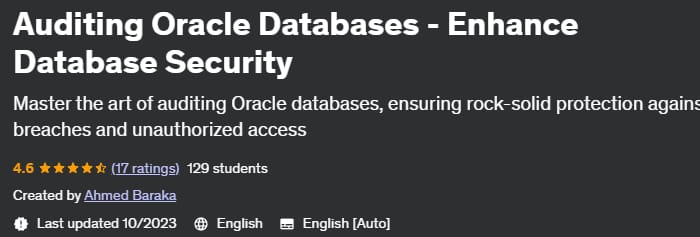 Auditing Oracle Databases - Enhance Database Security