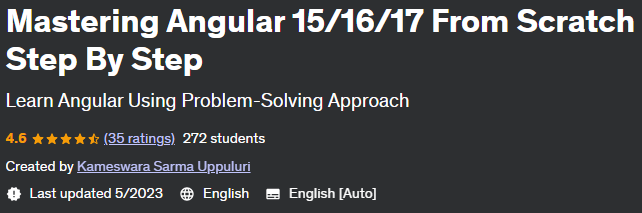 Mastering Angular 15/16/17 From Scratch Step By Step