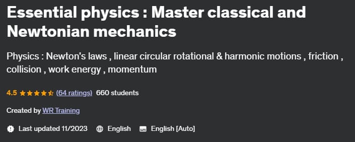 Essential physics _ Master classical and Newtonian mechanics