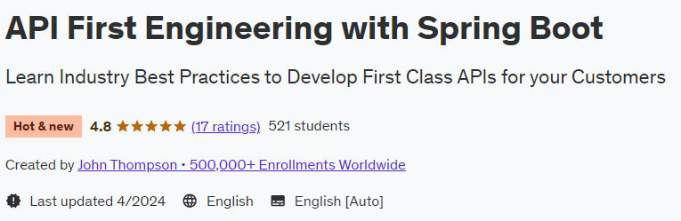 API First Engineering with Spring Boot 