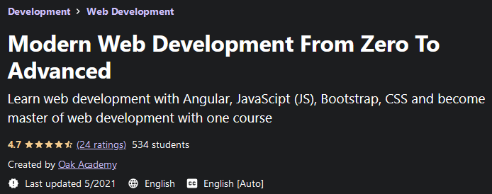 Modern Web Development From Zero To Advanced