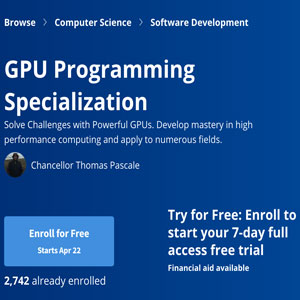 GPU Programming Specialization Cover