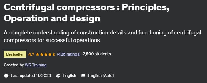 Centrifugal compressors _ Principles, operation and design