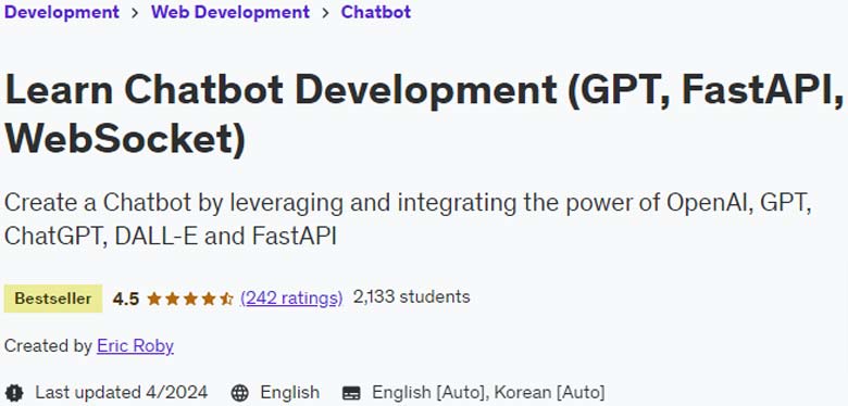 Learn Chatbot Development (GPT, FastAPI, WebSocket)