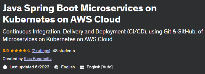 Java Spring Boot Microservices on Kubernetes on AWS Cloud