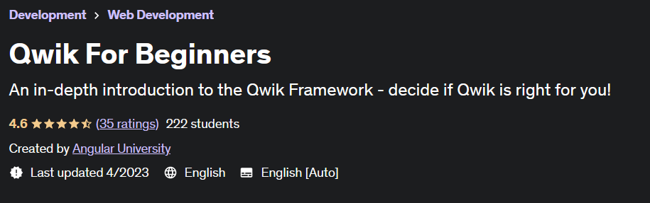 Qwik For Beginners