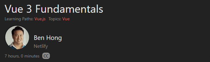 Vue 3 Fundamentals