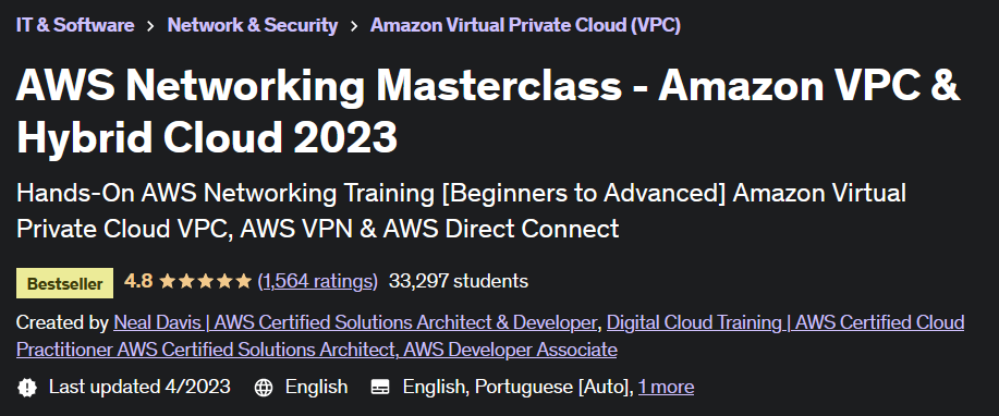 AWS Networking Masterclass - Amazon VPC & Hybrid Cloud