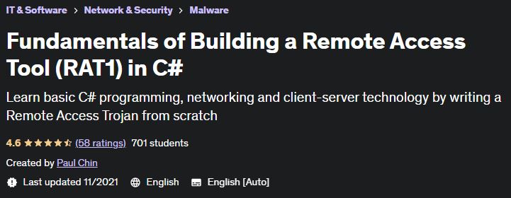 Fundamentals of Building a Remote Access Tool (RAT1) in C#