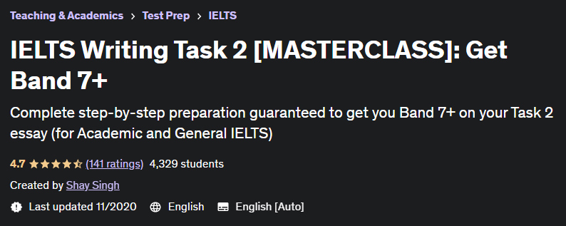 IELTS Writing Task 2 (MASTERCLASS) Get Band 7+