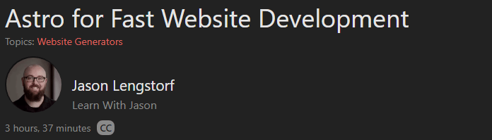 Astro for Fast Website Development