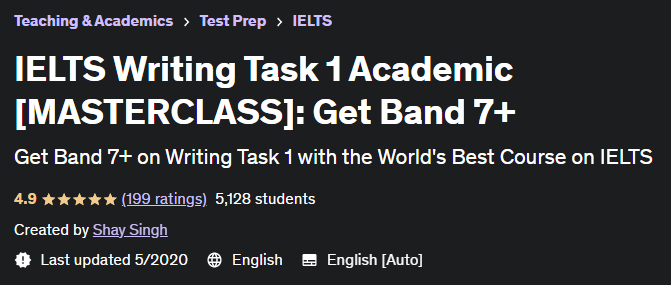 IELTS Writing Task 1 Academic (MASTERCLASS): Get Band 7+