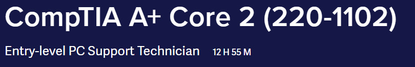 CompTIA A+ Core 2 (220-1102)