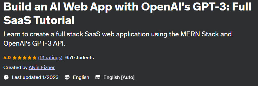 Build an AI Web App with OpenAI's GPT-3: Full SaaS Tutorial 