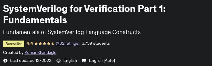 SystemVerilog for Verification Part 1: Fundamentals