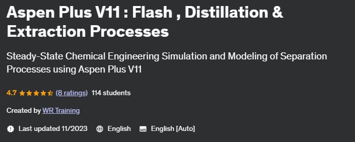 Aspen Plus V11 _ Flash, Distillation & Extraction Processes