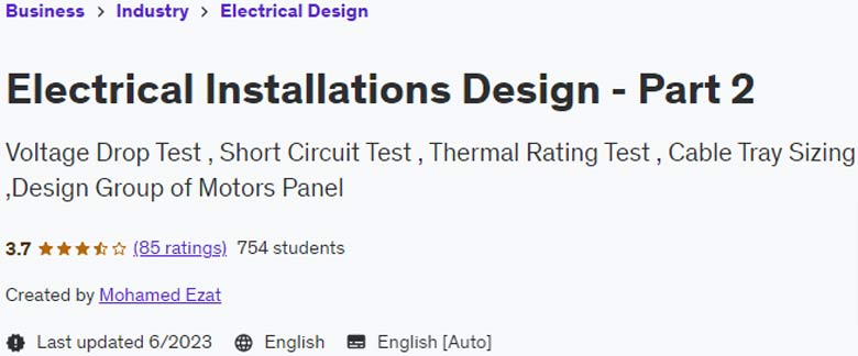 Electrical Installations Design - Part 2