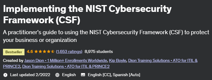 Implementing the NIST Cybersecurity Framework (CSF)