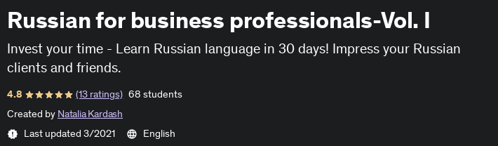 Russian for business professionals-Vol.  I