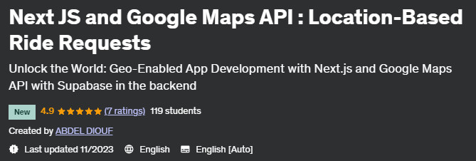 Next JS and Google Maps API: Location-Based Ride Requests