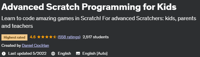 Advanced Scratch Programming for Kids