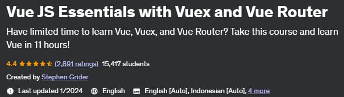 Vue JS Essentials with Vuex and Vue Router