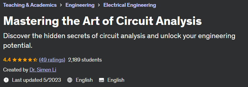 Mastering the Art of Circuit Analysis