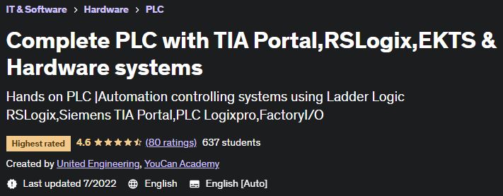 Complete PLC with TIA Portal, RSLogix, EKTS & Hardware systems