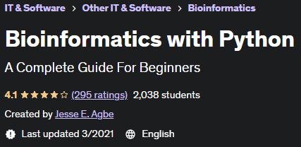 Bioinformatics with Python