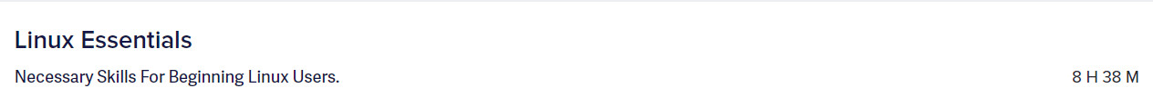 Linux Essentials