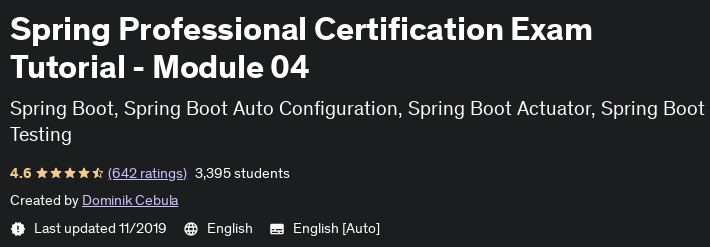 Spring Professional Certification Exam Tutorial - Module 04