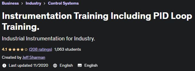 Instrumentation Training Including PID Loop Training.