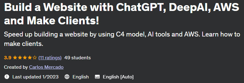 Build a Website with ChatGPT, DeepAI, AWS and Make Clients! 