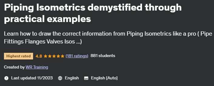 Piping Isometrics demystified through practical examples