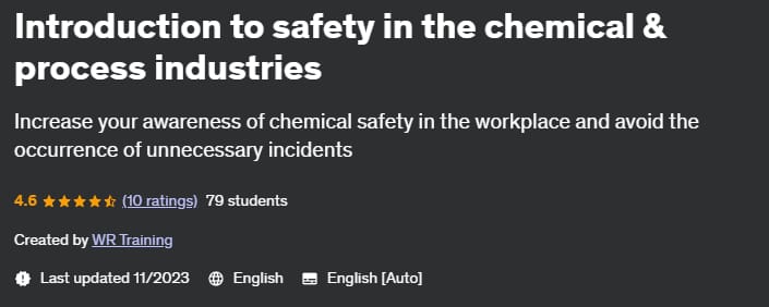 Introduction to safety in the chemical & process industries