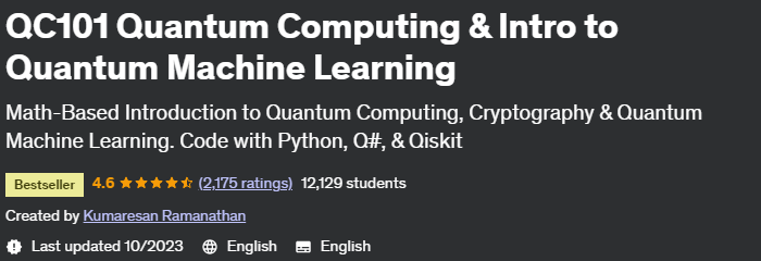 Qc101 Quantum Computing & Intro To Quantum Machine Learning