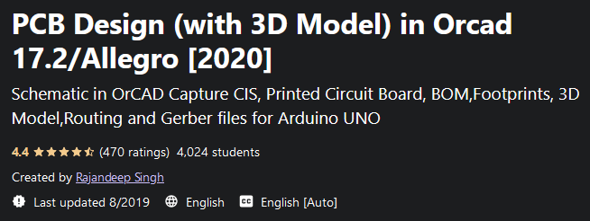 PCB Design (with 3D Model) in Orcad 17.2/Allegro (2020)