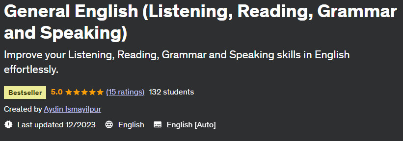 General English (Listening, Reading, Grammar and Speaking) 