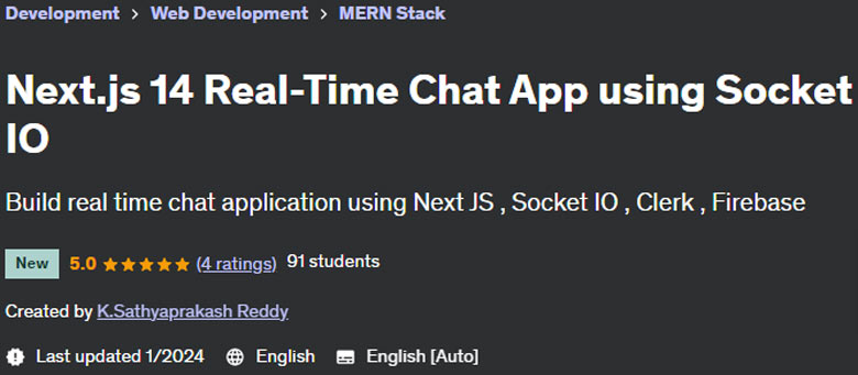 Next.js 14 Real-Time Chat App using Socket IO