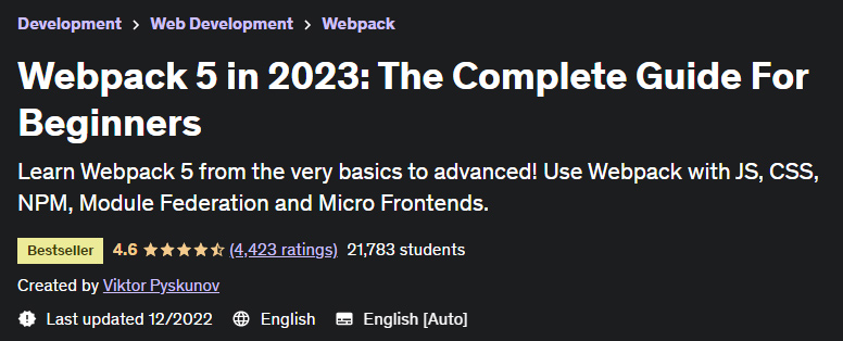 Webpack 5 in 2023 The Complete Guide For Beginners