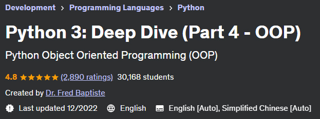 Python 3: Deep Dive (Part 4 - OOP)